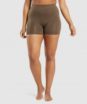 Boxer Gymshark Seamless γυναικεια καφε | GR_XC9864