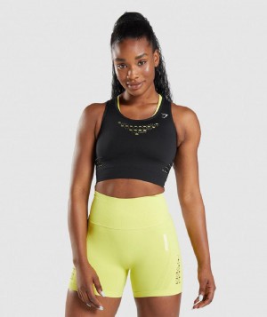 Corp Tops Gymshark Energy Seamless γυναικεια μαυρα | GR_ED6717