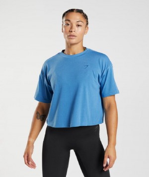 Corp Tops Gymshark Gs Power γυναικεια μπλε | GR_VV3453