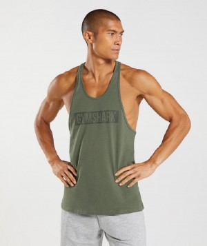 Stringers Gymshark Block ανδρικα Ελιά | GR_VV5192