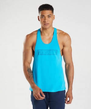 Stringers Gymshark Block ανδρικα σκούρο γκρι μπλε | GR_Q9832