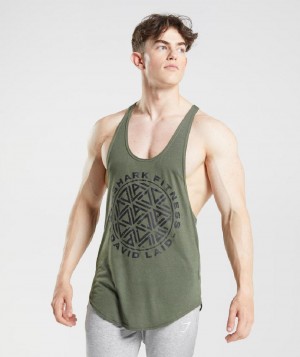 Stringers Gymshark Gs X David Laid ανδρικα Ελιά | GR_AS9346