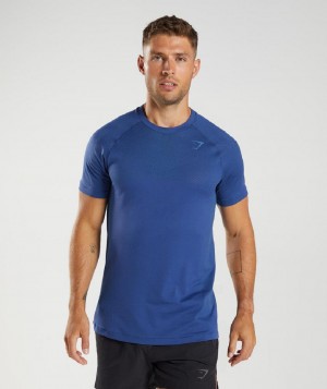 T Shirts Gymshark Apex Seamless ανδρικα μπλε μπλε | GR_ED4104