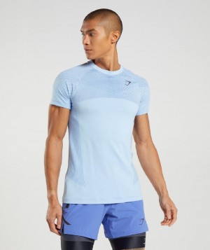 T Shirts Gymshark Apex Seamless ανδρικα Μπεζ μπλε | GR_TA9914
