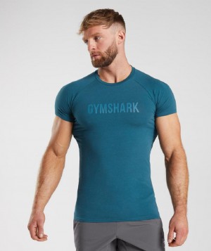 T Shirts Gymshark Apollo ανδρικα μπλε | GR_BO8677