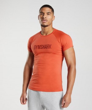 T Shirts Gymshark Apollo ανδρικα κοκκινα | GR_IM8294