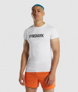 T Shirts Gymshark Apollo ανδρικα ασπρα | GR_UV1214