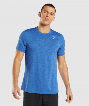 T Shirts Gymshark Arrival Marl ανδρικα μπλε μπλε | GR_YQ1251