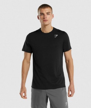 T Shirts Gymshark Arrival Regular Fit ανδρικα μαυρα | GR_TH8431
