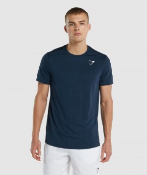 T Shirts Gymshark Arrival Regular Fit ανδρικα σκουρο μπλε | GR_SG8552