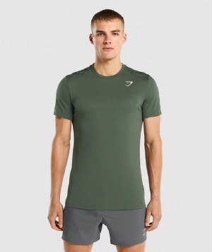 T Shirts Gymshark Arrival ανδρικα πρασινο | GR_CR4376