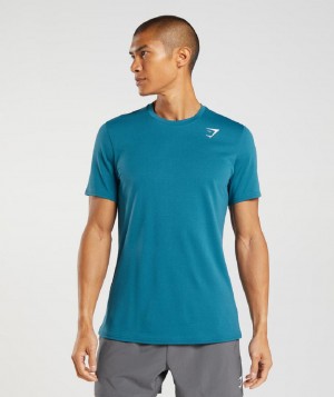 T Shirts Gymshark Arrival ανδρικα μπλε | GR_EG9992