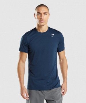 T Shirts Gymshark Arrival ανδρικα σκουρο μπλε | GR_QX9839