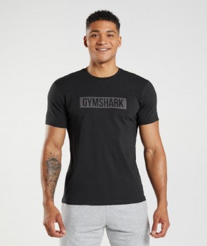 T Shirts Gymshark Block ανδρικα μαυρα | GR_EG3605