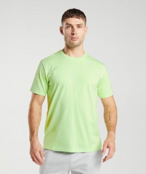 T Shirts Gymshark Crest ανδρικα πρασινο | GR_XC8584