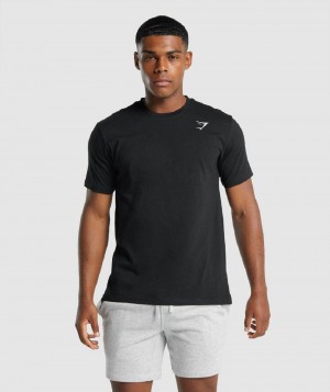 T Shirts Gymshark Crest ανδρικα μαυρα | GR_YQ3083
