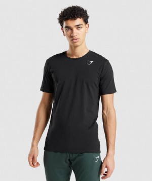 T Shirts Gymshark Essential ανδρικα μαυρα | GR_TA1553
