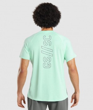 T Shirts Gymshark Gymshark//Steve Cook ανδρικα μπλε | GR_ED7730