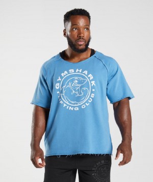 T Shirts Gymshark Legacy Rag Top ανδρικα μπλε | GR_TG9026