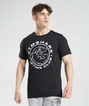 T Shirts Gymshark Legacy ανδρικα μαυρα | GR_EC4364