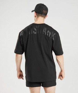 T Shirts Gymshark Power ανδρικα μαυρα | GR_TG4890