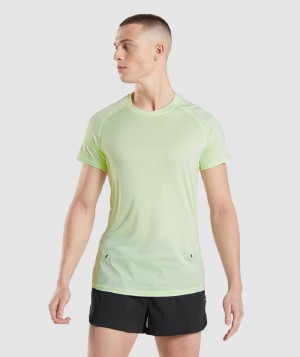 T Shirts Gymshark Speed Evolve ανδρικα πρασινο | GR_K1385