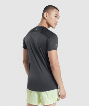 T Shirts Gymshark Speed Evolve ανδρικα μαυρα | GR_YJ5999