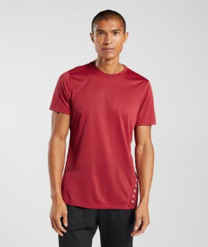 T Shirts Gymshark Sport ανδρικα κοκκινα μαυρα | GR_N9392