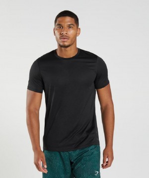 T Shirts Gymshark Sport ανδρικα μαυρα μαυρα | GR_YQ4764