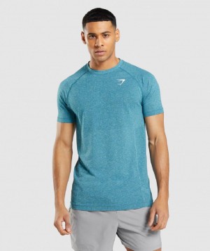 T Shirts Gymshark Vital Light Seamless ανδρικα τυρκουάζ | GR_S5588