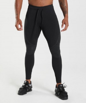 Κολαν Gymshark 315 Seamless ανδρικα μαυρα γκρι | GR_ED9444