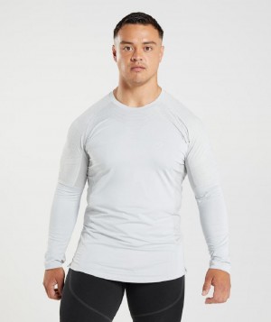 Μακρυμανικο Gymshark 315 ανδρικα ανοιχτο γκρι | GR_BO9991
