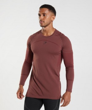 Μακρυμανικο Gymshark 315 ανδρικα ροζ καφε | GR_CR6207