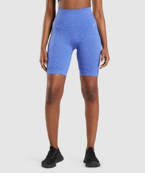 Σορτσ Gymshark Adapt Animal Seamless Cycling γυναικεια μπλε | GR_TG4245