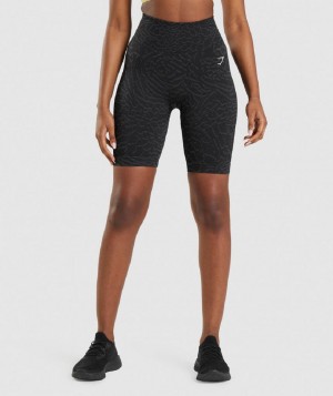 Σορτσ Gymshark Adapt Animal Seamless Cycling γυναικεια μαυρα | GR_N2148