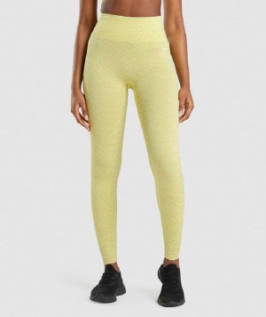 Κολαν Gymshark Adapt Animal Seamless γυναικεια κίτρινα | GR_S3873