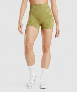 Σορτσ Gymshark Adapt Camo Seamless γυναικεια πρασινο | GR_EG7851