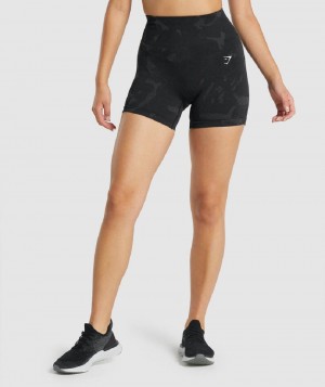 Σορτσ Gymshark Adapt Camo Seamless γυναικεια μαυρα | GR_KO1879