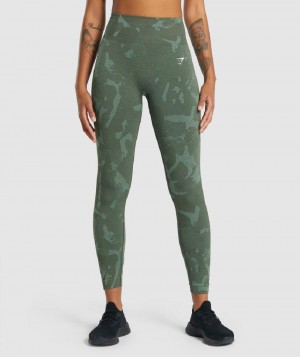 Κολαν Gymshark Adapt Camo Seamless γυναικεια πρασινο | GR_TA5222