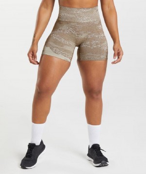 Σορτσ Gymshark Adapt Camo Seamless γυναικεια γκρι καφε | GR_NN7242