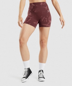 Σορτσ Gymshark Adapt Camo Seamless γυναικεια ροζ καφε | GR_QZ5520