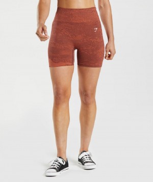 Σορτσ Gymshark Adapt Camo Seamless γυναικεια πορτοκαλι κοκκινα ροζ καφε | GR_TA2585