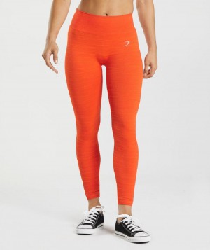 Κολαν Gymshark Adapt Marl Seamless γυναικεια κοκκινα πορτοκαλι | GR_AZ9382