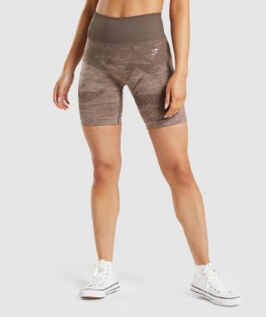 Σορτσ Gymshark Adapt Ombre Seamless γυναικεια καφε | GR_R6802