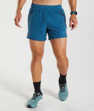 Σορτσ Gymshark Apex 5" Perform ανδρικα μπλε | GR_QZ4847