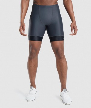 Σορτσ Gymshark Apex Multi ανδρικα μαυρα γκρι μαυρα | GR_BO7816