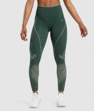 Κολαν Gymshark Apex Seamless High Rise γυναικεια οψιάνος πρασινο πρασινο | GR_EP9802