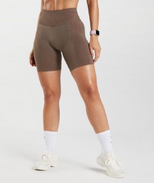 Σορτσ Gymshark Apex Seamless γυναικεια καφε ροζ καφε | GR_YJ4550