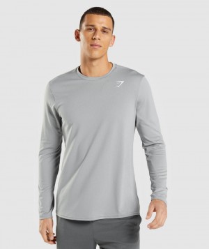 Μακρυμανικο Gymshark Arrival ανδρικα γκρι | GR_TC4065