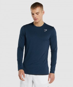 Μακρυμανικο Gymshark Arrival ανδρικα σκουρο μπλε | GR_KO7118